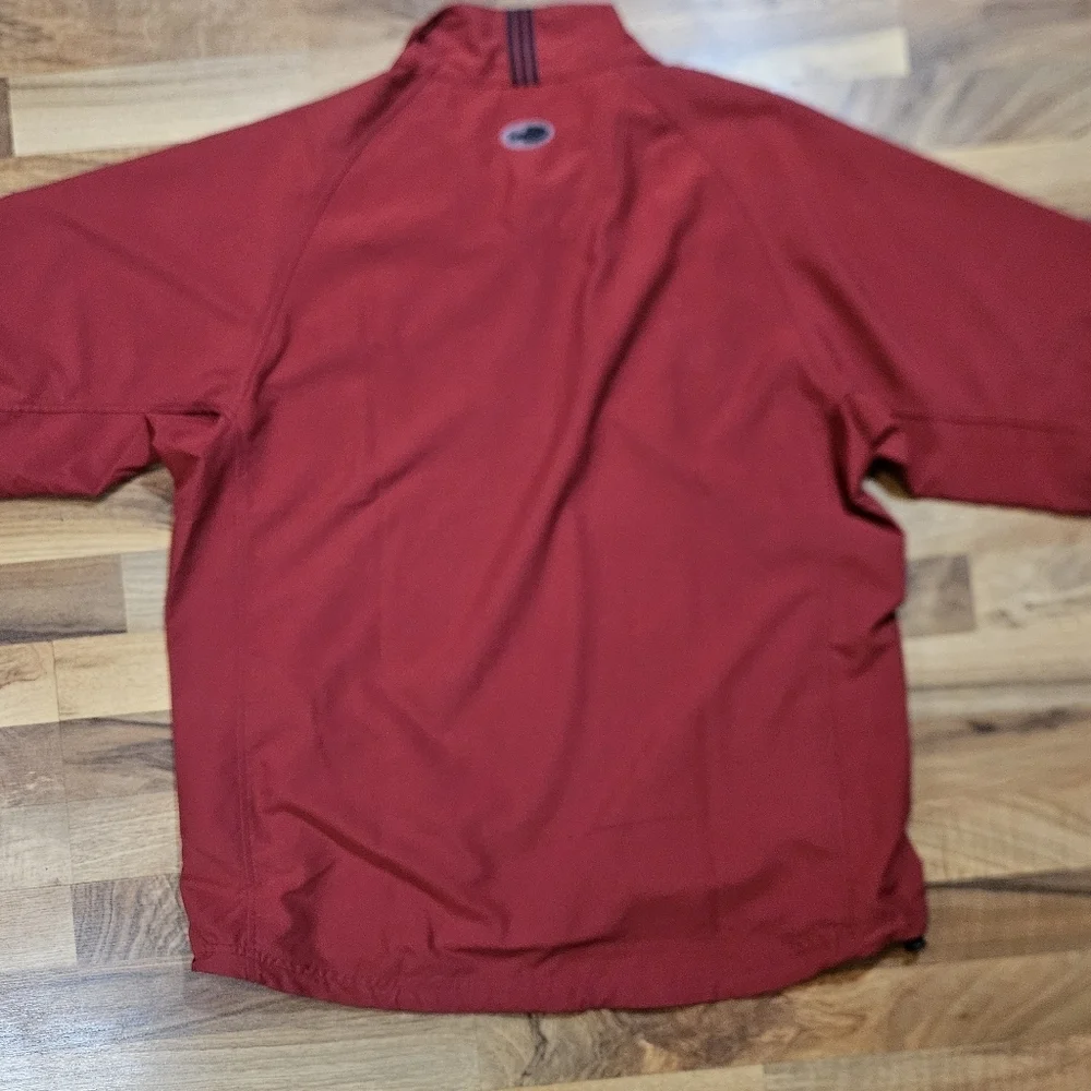 Adidas Climacool Performance Red Pullover Short Sleeve Large